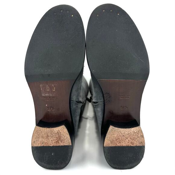 Costume National Women Gray High-End Boot Size 7.5 Luxury Italian Suede Platform - Picture 7 of 16